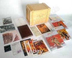 Indiana Jones Raiders 4K UHD Blu Ray Steelbook 4 Autographs+Wooden Crate Box Set