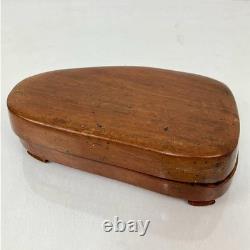 Ink Stone Wooden Box Set of 2 Vintage Suzuri Grinder Calligraphy Shodo Shuji