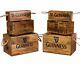 Irish Guinness Rustic Retro Wood Style Storage Box Chest Trunk 3 Sizes Availab