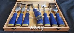 Irwin Marples 8 Piece ProTouch Bevel Edge Chisel Set in Wooden Box