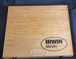 Irwin Marples 8 Piece ProTouch Bevel Edge Chisel Set in Wooden Box