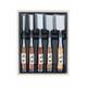 Japanese Nomi Red Oak Handle Beveled Edge Chisels Set Of 5 Cased In A Wooden Box