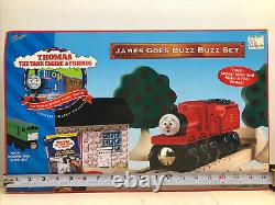 James Goes Buzz Buzz Set 1999 Thomas & Friends Wooden Railway System New in Box