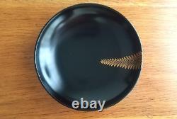 Japanese Lacquerware with Lids 1927 Vintage, soup bowl Set of 10 in a wooden box