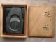 Japanese Negoro Inkstone And Suzuri Box Set By Asobe Koseki With Wooden Box
