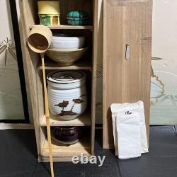 Japanese Tea Ceremony Set Tansaku Box Chado Tools Vintage Wooden Box Included