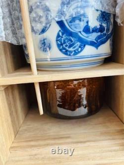 Japanese Tea Ceremony Set Wooden Box Chawan Chasen Tanzaku Style Unused