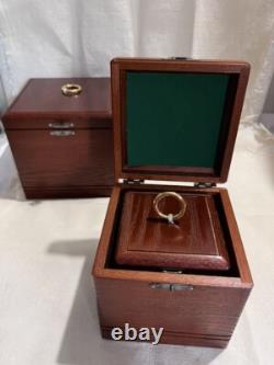 Japanese Wooden Karakuri Puzzle Box Set of 4 Secret Storage Trick Boxes