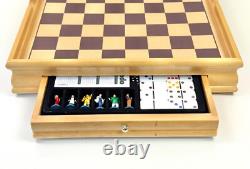 John Lewis Luxury Wooden Chess Set Game Box UNUSED Pieces + Cluedo Monopoly