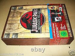Jurassic Park Trilogy Wooden Box Limited 6-discs Edition Gift Set NEW