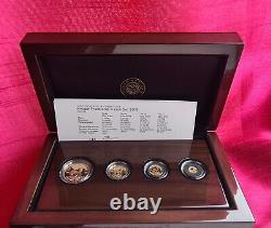 KRUGERRAND 2018 Gold 4 Coins set in Exclusive Wooden Box