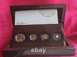 KRUGERRAND 2018 Gold 4 Coins set in Exclusive Wooden Box