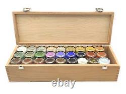 Kremer Pigment Assortment Unique Set 27 x 30ml Jars in a Wooden Box