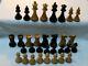 Large Vintage Chess Set Staunton Style Weighted With Box