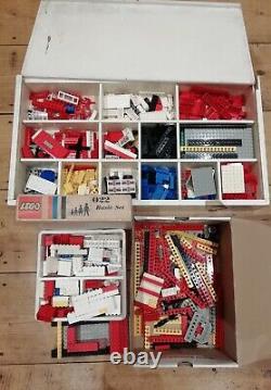 Large Collection Vintage Lego Pieces -Job Lot -Wooden Storage Box 1968 Set 022