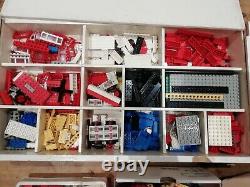 Large Collection Vintage Lego Pieces -Job Lot -Wooden Storage Box 1968 Set 022