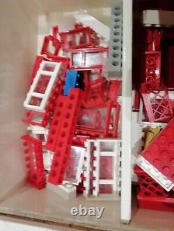 Large Collection Vintage Lego Pieces -Job Lot -Wooden Storage Box 1968 Set 022