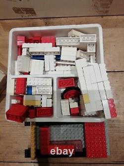 Large Collection Vintage Lego Pieces -Job Lot -Wooden Storage Box 1968 Set 022