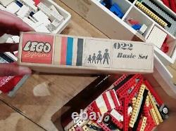 Large Collection Vintage Lego Pieces -Job Lot -Wooden Storage Box 1968 Set 022