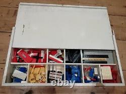 Large Collection Vintage Lego Pieces -Job Lot -Wooden Storage Box 1968 Set 022