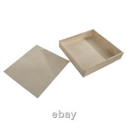 Large Square Lidded Wooden Storage Box / Photos Memory Keepsake Holder Decoupage