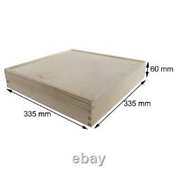 Large Square Lidded Wooden Storage Box / Photos Memory Keepsake Holder Decoupage
