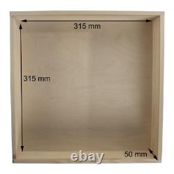 Large Square Lidded Wooden Storage Box / Photos Memory Keepsake Holder Decoupage