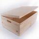 Large Wooden Storage Boxes / Plain Wood / Box With Lid / Crate Trunk Containers