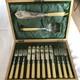 Late Victorian Set Of 6 Fish Knives And Forks With Servers In Lined Wooden Box