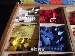 Lego Vintage System A Large Wooden Box of Vintage Lego 1960s Rare and Collec