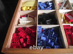 Lego Vintage System A Large Wooden Box of Vintage Lego 1960s Rare and Collec