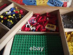 Lego Vintage System A Large Wooden Box of Vintage Lego 1960s Rare and Collec