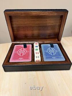 Linley Royal Dice and Card Set with wooden box. New and unopened