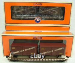 Lionel 6-21861 Pennsylvania Flatcar withTrailers (Set of 2) LN/Box