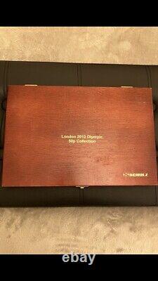 London Olympic 50p coin full set 2012 Gold plated wooden box