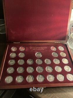 London Olympic 50p coin full set 2012 Gold plated wooden box