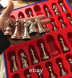 Luxury Chess Set Top Quality Chessmen and Marble Design Board Christmas Gift