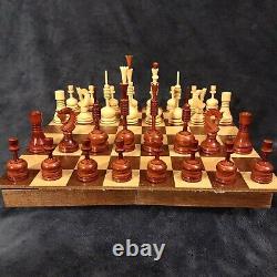 MCM Wooden Chess Set WithBox 4.75 King Russia