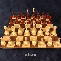 MCM Wooden Chess Set WithBox 4.75 King Russia