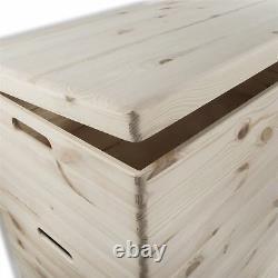 MEGA SET / 2 Tier Extra Large Wooden Boxes / Stackable Crate Chest on Wheels