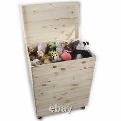 MEGA SET / 3 Tier Extra Large Wooden Boxes / Stackable Crate Chest on Wheels