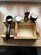 Micxnic Bottomless Portafilter And Tamping Set With Handmade Wooden Knock Box