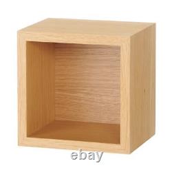 MUJI Wall Attachable Wooden BOX 19 x19cm Oak 44505090 Japan