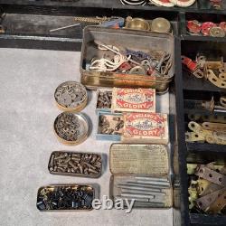 Made In England Meccano 1940s Vintage Set In Original Wooden Box Wheels Plates +