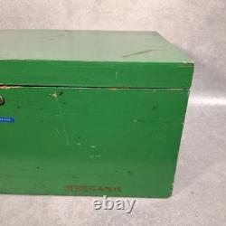 Made In England Meccano 1940s Vintage Set In Original Wooden Box Wheels Plates +