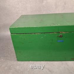 Made In England Meccano 1940s Vintage Set In Original Wooden Box Wheels Plates +