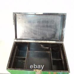Made In England Meccano 1940s Vintage Set In Original Wooden Box Wheels Plates +
