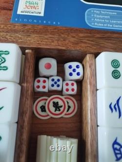 Mah Jong Set In Wooden Case / Box 148 Tiles Mahjong Jongg Vintage Heavy