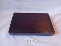 Mah Jong Set Oriental Wooden Box 148 Tiles Case Mahjong Jongg Vintage Rare 2