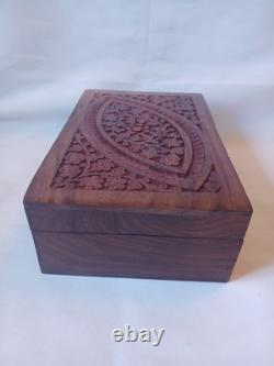 Mah Jong Set Wooden Box 148 Black Backed Tiles Book Sticks Mahjong Jongg Vintage